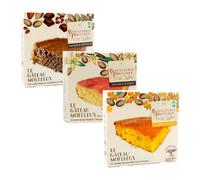 Biscuiterie de Provence | Torta Mandorle Cioccolato | Torta Mandorle Vaniglia | Torta Mandorle Arancia BIO | Torta Senza Glutine Senza Conservanti - Totale 705 Gr