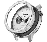 Bisel de acero inoxidable compatible con Xiaomi Watch S4/S3 Hilo de plata