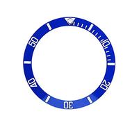 Bisel de reloj de 4 colores, material plástico, bisel insertado, esfera de reloj, pieza de repuesto, accesorios de reloj de moda para hombres y mujeres (azul) herramientas y accesorios de reloj de
