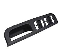 Bisel del panel de interruptores de ventana-Duokon Car Master Interruptor de ventana Panel de control Embellecedor Bisel con manija de ajuste para Jett(Negro)