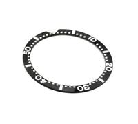 Bisel giratorio de cerámica compatible con relojes Seiko SKX, SRPD 38 mm verde Hulk, negro, negro Black Bay, azul noche Mod Sub recambio Diver + "regalo 3M sticker", Negro , 38MM