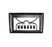Bisel Radio 7 A 9 Pulgadas 2 Doble DIN Radio Coche Fascia Estéreo Unidad Central Panel Tablero Montaje Marco Embellecedor Kit Placa Frontal Universal Panel Estéreo(9 Inch A)