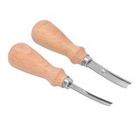Biseladora de Bordes Herramienta Herramientas Cuchillo de Cuero para Herramientas Cuchillo de Adelgazamiento de Cuero Bordeadora con Mango de Madera Biselado de Cuero Artesanía