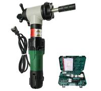 Biseladora de tubos portátil, Biseladora eléctrica de tubos con expansión interna con cuchillas de 0°, 30° y 37°, rango de diámetro de 1.1" a 3.0", Solución para el acabado de bordes