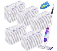 Bisenkud Almohadillas de limpieza compatibles con recambios Swiffer Power MOP | Paquete de 50 almohadillas 20% más gruesas | Limpiador profundo de pelo y grasa de mascotas