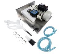 Bisenya 230V 40LPM Bomba AdBlue Bomba de Urea Bomba de Diafragma con Soporte de acero Inoxidable, Caudalímetro, Manguera y Boquilla