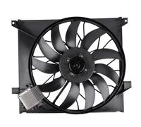 Bisenya Ventilador del radiador del motor de refrigeración de repuesto para la Clase M W163 ML 55 AMG ML 270 CDI ML 400 CDI ML 500 1635000393 1635000293 A1635000393 A1635000293