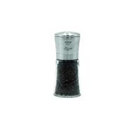 Bisetti Pepper Pimienta Tapón, Acero Inoxidable, Plata/Transparente