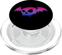 Bisexual Bat Vampire Skull Bi Pride Flag Goth Halloween PopSockets PopGrip para MagSafe