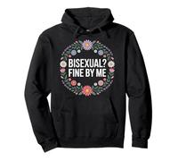 Bisexual Fine by Me Mensaje LGBTQ Orgullo - Sudadera con Capucha