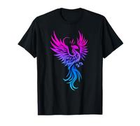 Bisexual Phoenix Bird Bi Pride Flag Rising from Ashes Camiseta