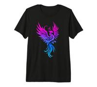 Bisexual Phoenix Bird Bi Pride Flag Rising from Ashes Camiseta Premium