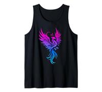 Bisexual Phoenix Bird Bi Pride Flag Rising from Ashes Camiseta sin Mangas