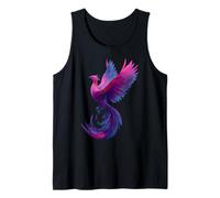 Bisexual Phoenix Bird Bi Pride Flag Rising From Ashes Camiseta sin Mangas