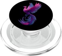 Bisexual Phoenix Bird Bi Pride Flag Rising From Ashes PopSockets PopGrip para MagSafe