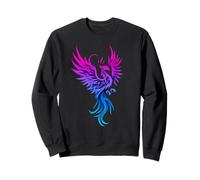 Bisexual Phoenix Bird Bi Pride Flag Rising from Ashes Sudadera