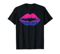 Bisexual Pride Lips LGBT-Q Ally Bi Flag Hombres Mujeres Camiseta