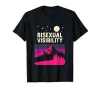 Bisexual Pride Visibility Retro Bi Flag LGBTQ+ Visibilidad Camiseta