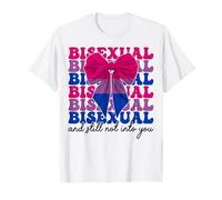 Bisexual y aún no me gustas, divertida bandera del orgullo bi LGBTQ Camiseta