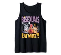 Bisexuals Eat What Funny Animal Humor Camiseta sin Mangas