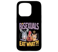 Bisexuals Eat What Funny Animal Humor Carcasa para iPhone 15 Pro