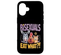 Bisexuals Eat What Funny Animal Humor Carcasa para iPhone 16