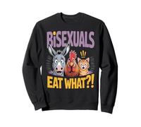 Bisexuals Eat What Funny Animal Humor Sudadera