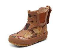 Bisgaard Baby Rubber Botas de lluvia Unisex niños, Camel Flowers, 28 EU
