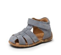 Bisgaard Niños Miniletes/Zapatos para Andador/Sandalias Carly Marrón Cuero Atolado, azul claro, 21 EU