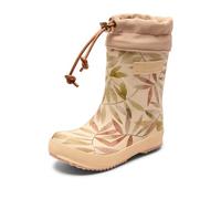 Bisgaard Thermo Botas de lluvia Unisex niños, Beige Leaves, 28 EU