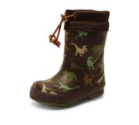 Bisgaard Thermo Botas de lluvia Unisex niños, Brown Dino, 24 EU