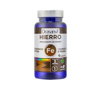 DRASANVI MINERAL BISGLICITANO DE HIERRO FERROCHEL - Mineral esencial relacionado con numerosas funciones - VEGANO - SIN GLUTEN - 90 comprimidos