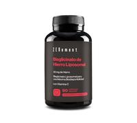 Bisglicinato de Hierro Liposomal 30 mg con Vitamina C - Alta Absorción y Tolerancia Digestiva - Forma Quelada Estable y Sinérgica - 90 Cápsulas Veganas - Zenement