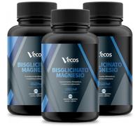 Bisglicinato de Magnesio 360 mg de Magnesio Elemental en Cápsulas - Complemento Alimenticio Vegano y Sin Aditivos de Alta Biodisponibilidad y Absorción (600 Cápsulas (3 Botes))