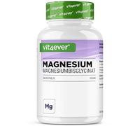Bisglicinato de Magnesio - 365 Cápsulas - 300 mg de Magnesio Elemental por dosis diaria - Premium: Magnesio Quelado - Vegano - Alta Dosis