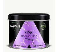 Aldous Bio – Bisglicinato de Zinc 25 mg – 500 comprimidos – Pelo, Piel y Uñas