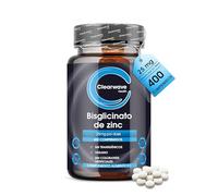 Bisglicinato de Zinc 25mg | 400 Tabletas Veganas | 13+ Meses | Forma quelada de alta biodisponibilidad, sistema inmunitario, piel, cabello y uñas, fabricación GMP, vegano