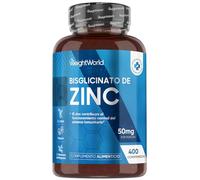 Bisglicinato de Zinc, 400 Comprimidos, +1 Año de Suministro, Contribuye al Funcionamiento Normal del Sistema Inmune (EFSA), Apto para Veganos, Sin Estearato de Magnesio ni OGM