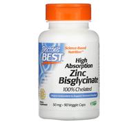 Bisglicinato de zinc de alta absorción, 50 mg - 90 cápsulas