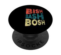 Bish Bash Bosh todo lo fácil PopSockets PopGrip Adhesivo