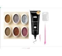 BISHENGYF Juego de polvos de uñas de color dorado y plateado con gel 3D sin limpiar; 15 g de larga duración, efecto espejo metálico, bronce, cobre, perla, polvo de cromo para manicura DIY