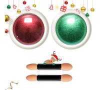 BISHENGYF Rojo Efecto Espejo Polvo Cromado para Uñas, Metalicas Polvo de Cromo Rojo Y Verde para Uñas de Gel, Nail Art Glitter con Efecto Espejo Para Manicura, Red Green Chrome Powder