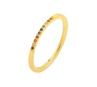 Bishilin Anillos de joyería para mujer, anillos medios para mujer, forma redonda, circonita cúbica blanca, adecuados para bodas, aniversarios, vacaciones, L 1/2, acero de titanio, Zirconia cúbica