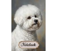 Bishon Frise Notebook For Dog Lovers: 6x9 Lined Journal with BISHON Line Art on Every Page, 120 Pages - Gift for Dog Mom & Dog Dad