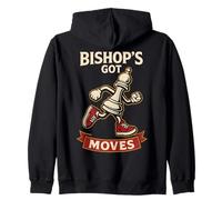 Bishop Got Moves Juego de Mesa para Jugadores de ajedrez Sudadera con Capucha