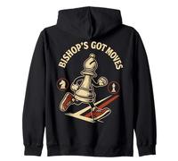 Bishop's Got Moves Humor Jugador de Ajedrez Sudadera con Capucha