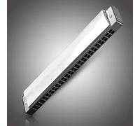 BishtHub Armónica órgano de boca, 24 agujeros, 48 lecturas, llave C con funda de plástico para principiantes, el mejor regalo musical, instrumento musical, boca percusiana, 7 pulgadas de longitud