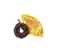 BishtHub Lotus Seeds - Guirnalda de loto original Kamal Gatta Pooja Japa Mala 108 para cantar mantras de la diosa Lakshmi con bolsa amarilla Japa Mala, Madera, No es una piedra preciosa