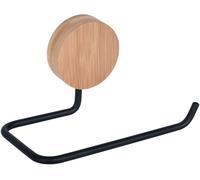 BISK Umbra portarrollos de papel higiénico negro-madera 08217