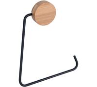 BISK Umbra portarrollos de papel higiénico negro-madera 08219